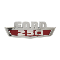 Hood Side Emblem - "FORD 250" - 1963-65 Ford Truck
