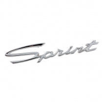 Fender Script or Emblem - Chrome - "Sprint" - 1963-64 Ford Car
