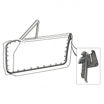 Door Seal Kit - 4 Door Hardtop - Front Door - 1965-68 Ford Galaxie