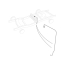 Fuel Line Prebent - Top of Tank to Frame - 1965-66 Ford Truck
