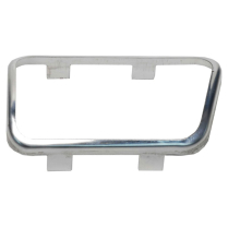 Brake Pedal Pad Trim - Stainless - Manual Transmission - 1966-71 Ford Car
