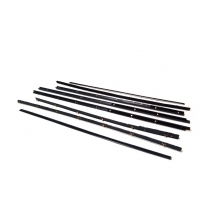 Door & Quarter Window Glass Anti-Rattler Kit - Stainless Bead - 2 Door Hardtop - Fairlane - 1966-67 Ford Car  