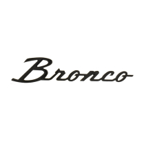 Fender Emblem - Black Chrome - "Bronco" - 1966-77 Ford Bronco, 2021-Up Ford Bronco