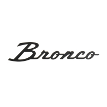 Fender Emblem - Satin Black - "Bronco" - 1966-77 Ford Bronco, 2021-Up Ford Bronco