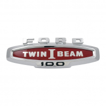Front Fender Emblem - "FORD Twin I Beam 100" - 1966 Ford Truck