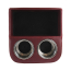 Floor Center Console with Cup Holders - Dark Red - 1967-72 Ford Truck