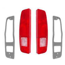Taillight Lens Kit - Lens and Gaskets - 1967-72 Ford Truck, 1967-77 Ford Bronco, 1967-72 Ford Econoline
