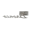 Fender Emblem - Chrome w/Red - "Bronco Sport" - 1967-77 Ford Bronco