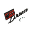 Fender Emblem - Black Chrome - "Bronco Sport" - 1966-77 Ford Bronco