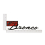 Fender Emblem - Black Chrome - "Bronco Sport" - 1966-77 Ford Bronco