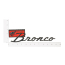 Fender Emblem - Satin Black w/Red - "Bronco Sport" - 1966-77 Ford Bronco