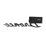 Fender Emblem - Satin Black w/Red - "Bronco Sport" - 1966-77 Ford Bronco
