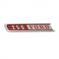 Hood Side Emblems - "FORD 250" - Pair - 1967 Ford Truck