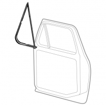 Vent Window Rubber Seals - Pair - 1967-72 Ford Truck
