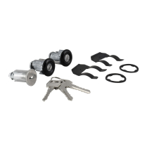 Ignition and Door Lock Cylinder Set - with Black Bezels - 1967-72 Ford Truck