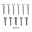 Interior Trim Screw Kit - Stainless - 134 pieces - 1967-72 Ford Truck