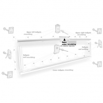 Upper Tailgate Molding - F100-250 - 1967-69 Ford Truck