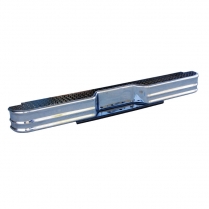 Rear Bumper - Chrome - Diamond Plate Step Top - 1973-96 Ford Truck, 1980-96 Ford Bronco