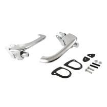 Outside Door Handle Set - Chrome - 1966-77 Ford Bronco