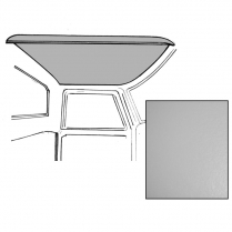 Headliner - Gray - Non-Perforated - 1967-72 Ford Truck