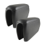 Rear Seat Arm Rest - Pair - Black - 1968-77 Ford Bronco