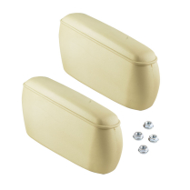Rear Seat Arm Rests - Pair - Parchment - 1968-77 Ford Bronco