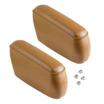 Rear Seat Arm Rest - Pair - Ginger - 1968-77 Ford Bronco