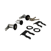 Ignition and Door Lock Cylinder Set - with Black Bezels - 1968-77 Ford Bronco