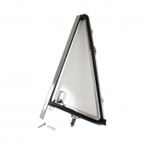 Vent Window Assembly - Stainless Steel - LH - 1966-77 Ford Bronco