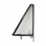 Vent Window Assembly - Stainless Steel - LH - 1966-77 Ford Bronco