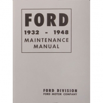 Book - Maintenance Manual - 1932-47 Ford Truck, 1932-48 Ford Car