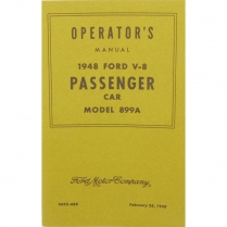 Book - Owners Manual - 1948 Ford Car  