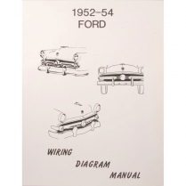 Book - Wiring Diagram Manual - 1952-54 Ford Car  