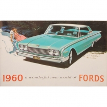 Sales Brochure - Full Color Fold Out - 1960 Ford Car