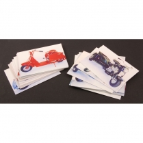 Cushman Trading Cards - Set of Card-1 and Card-2 - 1936-65 Cushman Scooter