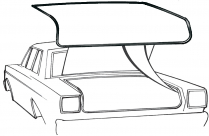 Trunk Lid Seal - 1965-79 Ford Cars, 1966-79 Mercury Cars