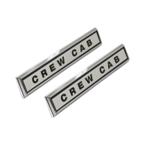 Cowl Side Emblems - "CREW CAB" - 1970-72 Ford Truck