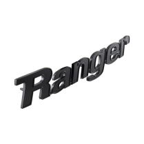 Bed Side Panel Nameplate Emblem - Black - "Ranger" - 1970-72 Ford Truck