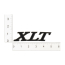 Bed Side Panel Nameplate Emblem - "XLT" - Satin Black - 1970-72 Ford Truck