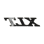 Bed Side Panel Nameplate Emblem - "XLT" - Satin Black - 1970-72 Ford Truck
