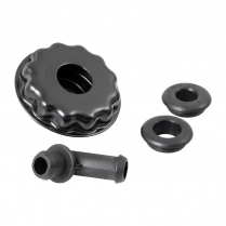 Oil Filler/Breather Cap - Black - Low Profile - 1971-77 Ford Truck, 1969-77 Ford Bronco, 1969-73 Ford Car
