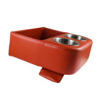 Floor Center Console with Cup Holders - Bright Red - 1973-79 Ford Truck