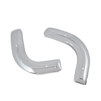Seat Back Pivot Side Covers - Chrome - Pair - 1974-84 Ford Truck, 1978-84 Ford Bronco