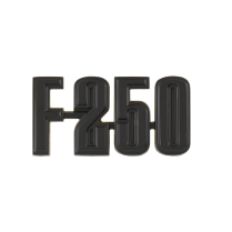 Front Fender Emblem - Black - "F-250" - 1973-76 Ford Truck