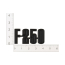 Front Fender Emblem - Black - "F-250" - 1973-76 Ford Truck