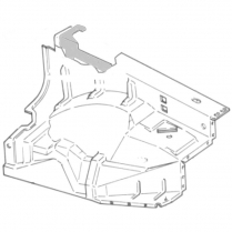 Front Fender Inner Apron - Left - Steel - 1973-79 Ford Truck, 1978-79 Ford Bronco