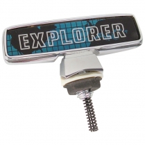 Hood Ornament - World Grid - "Explorer" - 1975 Ford Truck