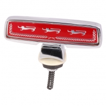 Hood Ornament - Red - "3 Lions" - 1973-79 Ford Truck