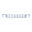 Grille Inserts - Molded Silver Plastic - Pair - 1976-77 Ford Truck