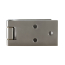 Door Hinge - Right - Upper or Lower - Polished Stainless - 1966-77 Ford Bronco